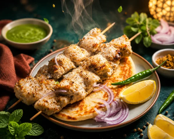 Chicken Malai Kabab (6 Pcs) | Creamy & Juicy Mughlai Chicken Kebab Online