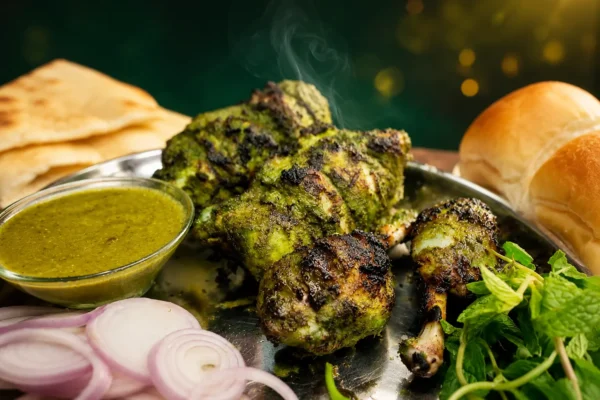 Chicken Pahadi Kebab (6 Pcs) | Smoky Green Herb Chicken Kebab